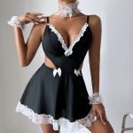Black & White Women's Maid Lingerie Costume - Image 2
