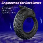 10-Mode Rechargeable Vibrating Cock Ring - Image 2