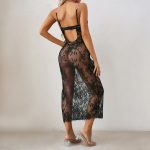 Black Women's Lace Strappy Lingerie Set - Image 4