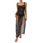 Black Women's Sheer Lingerie Dress - Image 5