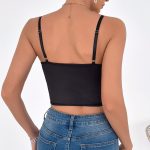 Black Women's Lace Strappy Cut-Out Lingerie Set - Image 4