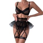 Women's Sheer Lace Mesh One-Piece Lingerie - Image 5