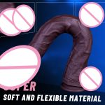 Extra-Long Dual-Density Suction Cup Dildo - Image 4