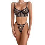 Black Women's Sheer Lingerie Set - Image 5