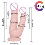 Dual-Ended Suction Cup Dildo – Multiple Colours - Image 3
