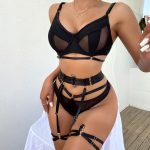 Women's Lace Mesh Cut-Out One-Piece Lingerie - Image 2