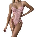Pink Women's Lingerie Bodysuit - Image 5