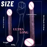 Extra-Long Dual-Density Suction Cup Dildo - Image 6