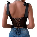 Black Women's Strappy One-Piece Lingerie - Image 5