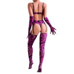 Pink Leopard Print Women's Lingerie Set - Image 5