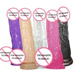 Crystal Silicone Dildo – Multiple Sizes & Colours